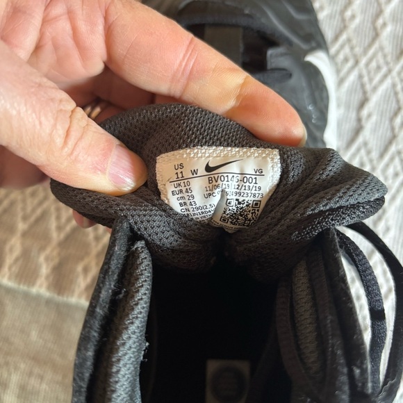 Nike Alpha Menace 2 Shark Football Cleats Size 11W  BV0146-001. Black/White - Picture 10 of 10